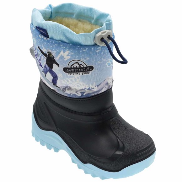 Sněhule MUFLON - 468 Modrá snowboardista - Velikost dětských: 33/34